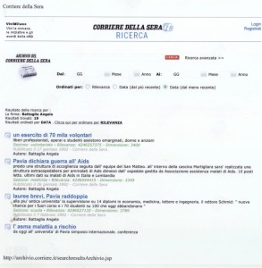 corriere della sera Archivio storico Angela Battaglia stampa 28luglio2006