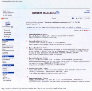 corriere della sera Ricerca stampa 9 maggio2005