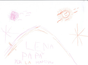 Per la mamma -  Lena's drawing 21 May 2015