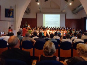 Der Eid des Hippokrates der Absolventen in Mrdicina und Chirurgie - Torino 24 Juli 2015 - Zeremonie in der Großen Halle -