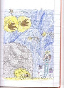 Nasce Gesù-disegno di Lena
